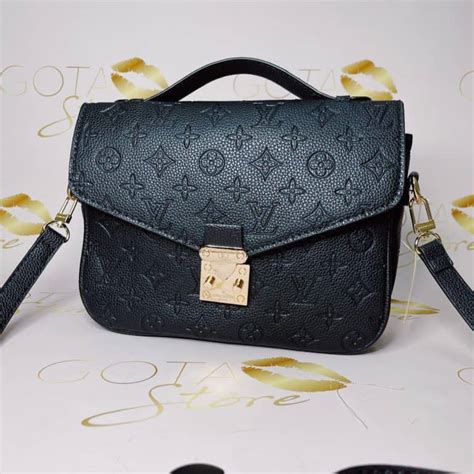 lv black embossed bag|louis vuitton bag black original.